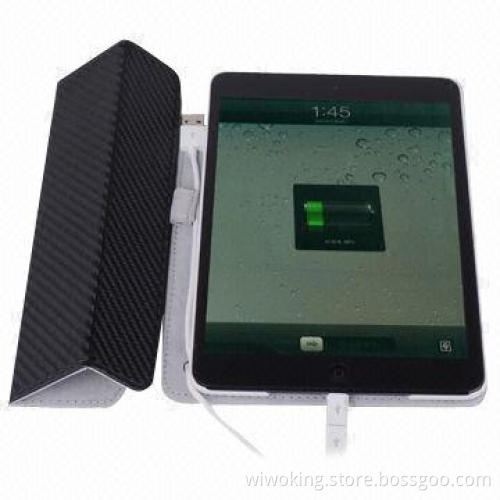 10,000mAh Power Bank with Leather Cover Case, Ideal for iPad Mini
